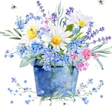 thumbnail of 20 Servietten Papier 33x33cm 3-lagig - hochwertige Einweg Papierservietten Hochzeitsservietten Motivservietten Wiesenblumen im Blumentopf