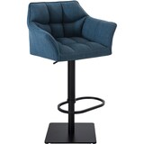thumbnail of Barhocker Damaso Stoffbezug blau/schwarz
