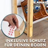 thumbnail of Bambus Flaschenkastenständer "Flash" - Robustes Lagerregal für Büro, Küche, Garage oder Flur / 112 x 106 x 32 cm