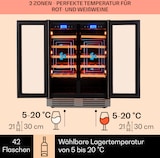 thumbnail of Klarstein Vinovilla 42 Twin Built-In Duo Weinkühlschrank 2 Zonen 126l 42 Fl Glas Edelstahl