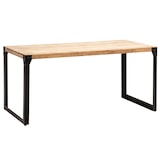 thumbnail of Esszimmertisch 160x80x76 cm Akazie Massivholz Metall Esstisch Industrial, Küchentisch mit Metallbeinen, Holztisch Groß, Speisetisch Esszimmer