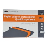 thumbnail of Papier cuisson siliconé blanc 60x40 cm, 41 gr, multi-passages, 500 feuilles