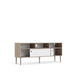 thumbnail of Penny TV Tisch 2 Schiebetüren und 3 Fächer Hickory-Dekor und Mattweiß.