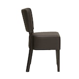 thumbnail of METRO PROFESSIONAL Cadeira de restaurante estofada Jack, conjunto de 2, madeira de faia/couro artificial, castanho