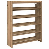 thumbnail of vidaXL Schoenenrek 80x25x100 cm bewerkt hout artisanaal eikenkleur