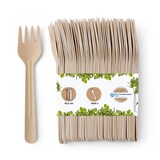 thumbnail of BIOZOYG 1000 Stück Papierbesteck 16,5cm - Umweltfreundliche Einweggabeln braun Biologisch abbaubare Essgabeln Stabil Ideal für Catering und Events