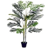 thumbnail of Outsunny Palmeira Artificial 150cm com Aspecto Realista Planta Artificial Decorativa com Vaso Casa Varanda Jardim Verde