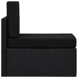 thumbnail of vidaXL Modulares Mittelsofa Poly Rattan Schwarz