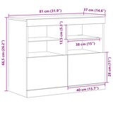 thumbnail of vidaXL Sideboard mit LED-Leuchten Altholz 81x37x67 cm
