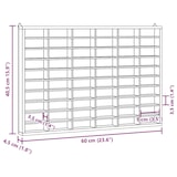 thumbnail of vidaXL Houten verzamelvitrine met 60 vakken 60x4,5x40,5 cm