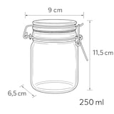thumbnail of Set mit 6 Weckgläsern – 250 ml – Luftdicht mit Bügelverschluss – Transparent