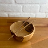 thumbnail of OIO NATURA Japanische Schale Tempat Saor mit Ø14cm Essstäbchen.