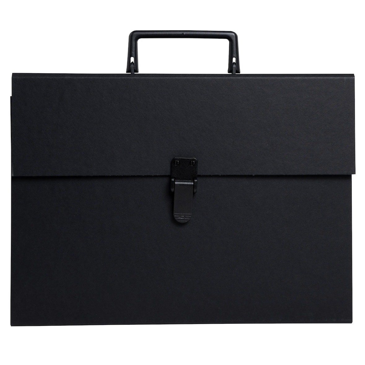 Exacompta - Réf. 58421E - Carton de 4 trieurs valisette avec poignée - 20 compartiments - dim 38,5x25x12cm - couleur noir