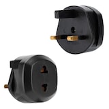 thumbnail of Intirilife 4x Steckdosen Adapter in SCHWARZ - 4er Set UK Typ G auf USA Typ A Stromadapter Reisestecker für z.B. Amerika, Japan, Kanada, Thailand