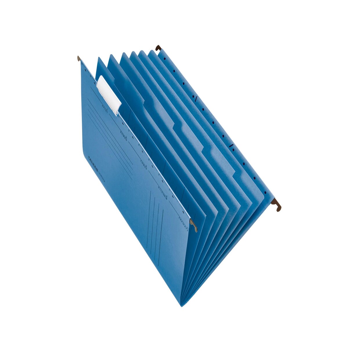 Falken 15046582 20x Projekt- und Personalmappen UniReg, 230g/m2-Manilakarton, seitlich offen, mit 6 Trennblättern - Blau