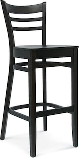 thumbnail of FAMEG Designer Premium Barhocker | Bistro 2 | Mit Rückenlehne | Buchenholz