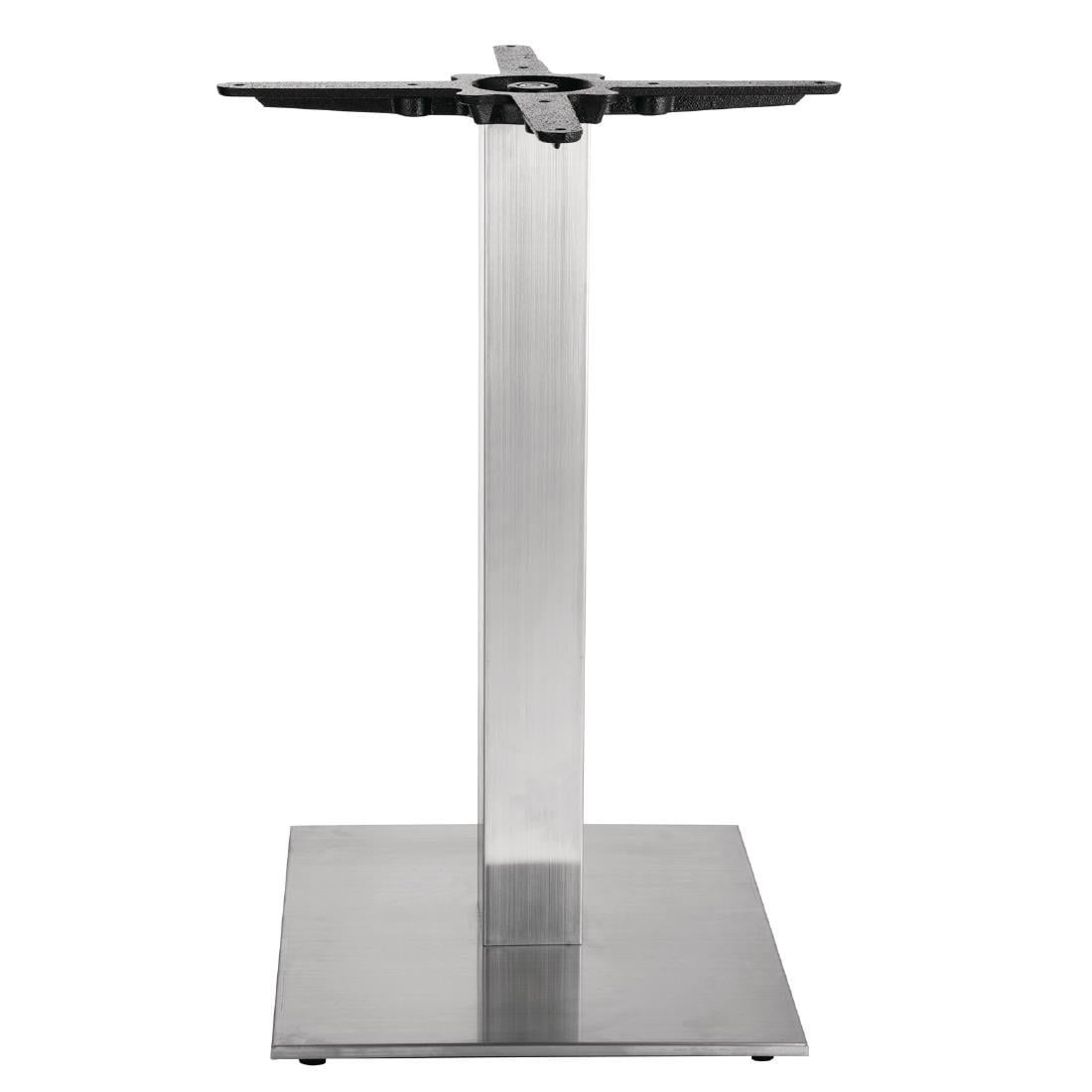 Bolero tafelonderstel vierkant van roestvrij staal 430x430x720mm