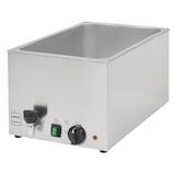 thumbnail of METRO Professional Baño maría GBM1200, acero inoxidable, 34 x 61 x 28.3 cm, 30 L, para cubetas GN, con grifo de vaciado, plata