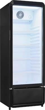 thumbnail of Exquisit Glastürkühlschrank GKS220-GT-431D schwarz | 240 l Nutzinhalt | No Frost | 1–10 °C | Standgerät