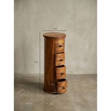 thumbnail of Design Sideboard Sheesham Massivholz 35x85x35 cm, Schränkchen mit 4 Schubladen, Schmaler Beistellschrank Massiv, Mini Kommode