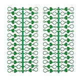 thumbnail of 60 Stück Weihnachtskugeln Haken `Klassik Grüne Schleife` Aufhänger