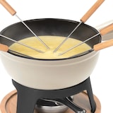 thumbnail of La Fonderie 1890 6-Personen Mont Blanc Fondue-Set aus Gusseisen, Käse- und Schokoladenfondue, 6 Gabeln Kapazität 1.8L