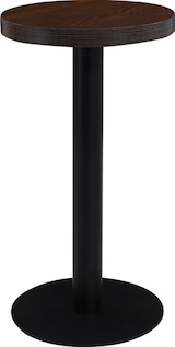thumbnail of Bistrotisch FLORI rund Dunkelbraun/Schwarz 40 cm MDF | Esstisch kleiner Tisch Cafe Gartentisch Balkontisch Outdoortisch
