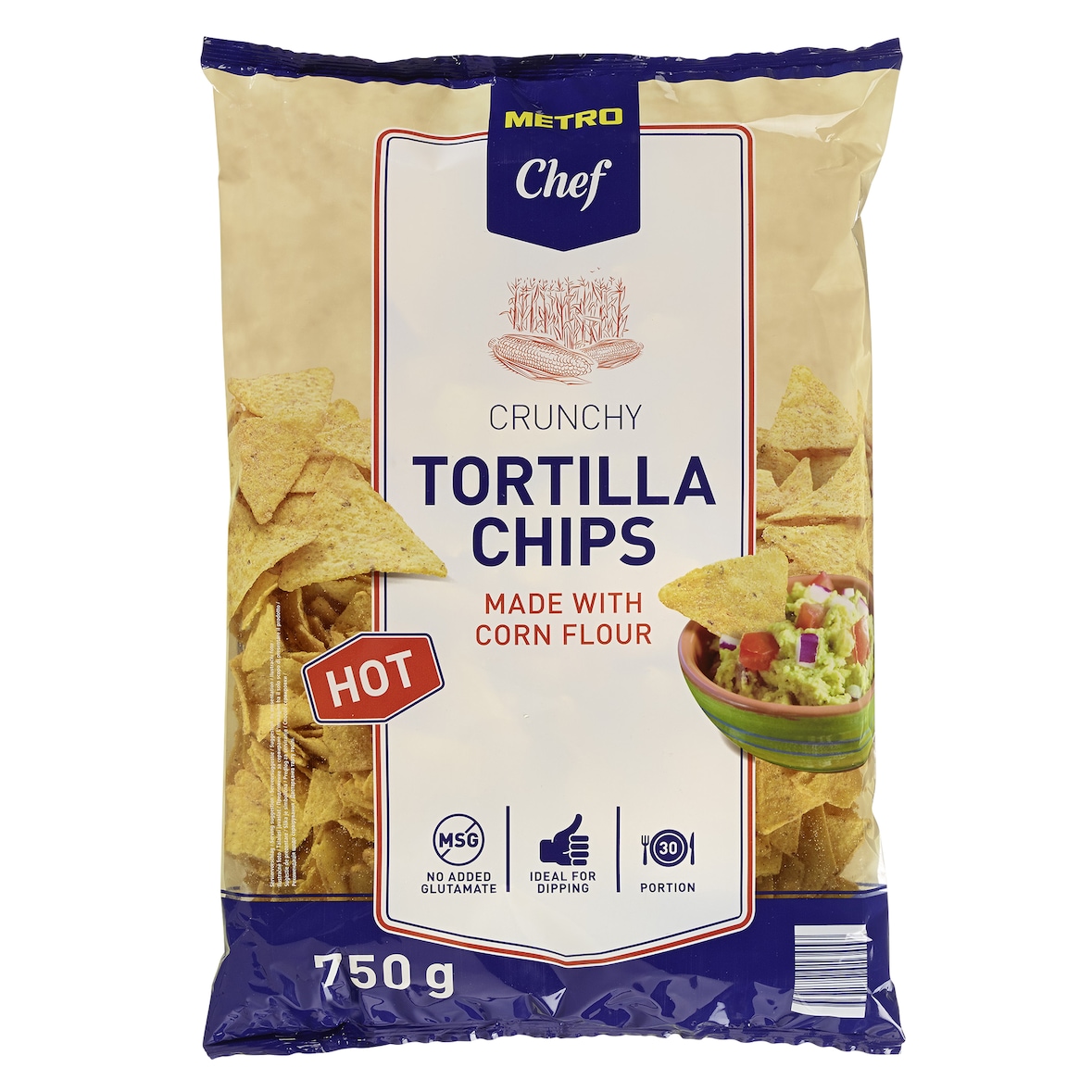 Metro Chef Tortilla Chips Hot (750 g)