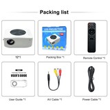 thumbnail of Videoprojecteur LED Smart HD 720P Luminosité 80ANSI Contraste 3000:1 Portable YONIS