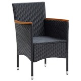thumbnail of Helloshop26 - Conjunto de comedor de jardín de 9 piezas de resina tejida negra y cojines 02_0014918