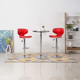 thumbnail of Barhocker SUPRI höhenverstellbar 2er Set Rot Kunstleder | Barstühle drehbar Küchenhocker Thekenhocker für Küche Hausbar