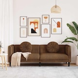 thumbnail of vidaXL 3-Sitzer Sofa mit Kissen Braun Kunstleder Wildleder-Optik