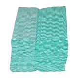 thumbnail of Grüne Welle, Universaltücher mit Textilcharakter, grün-weiß, 55 % Viskose, 45 % Polyester, ca. 25x38 cm, 50 Tücher