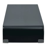 thumbnail of Helloshop26 - Meuble télé buffet tv télévision design pratique support pour moniteur 80  cm verre noir 2502015