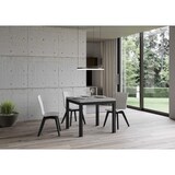 thumbnail of Itamoby Tavolo da Pranzo Everyday Libra Radoppiabile 90x90 Allungato 90x180 in Nobilitato e Ferro Cemento