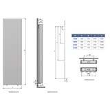thumbnail of Belrad Vertikal Heizkörper Plan T22 2000 x 400 (HxB)-1509W