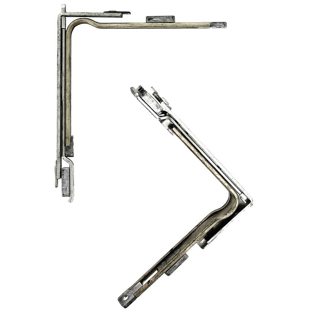 Renvoi d'angle S 160 2 galets Ferrure Ferco Uni-Jet acier Ferguard argent entraxe 70 mm FERCO