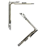 thumbnail of Renvoi d'angle S 160 2 galets Ferrure Ferco Uni-Jet acier Ferguard argent entraxe 70 mm FERCO