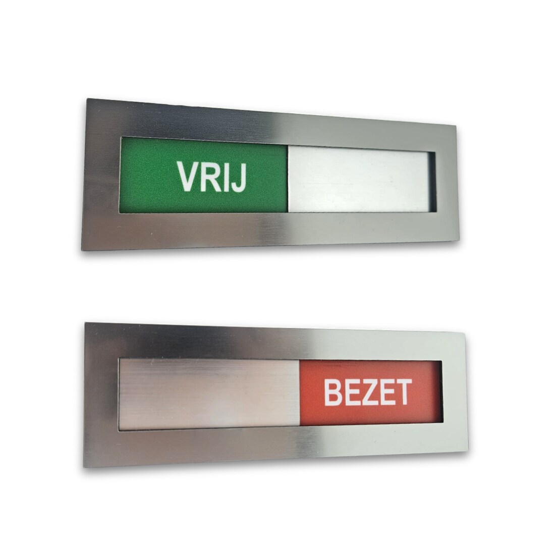 CombiCraft vrij - bezet bordje met tape 145 x 48 mm - per 5 stuks