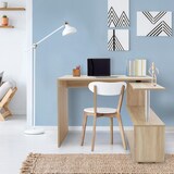 thumbnail of ML-Design Eckschreibtisch Sonoma Eiche, 150x88x75 cm, L-Form Schreibtisch mit drehbarer Winkelkombination & 4 Rollen, Arbeitstisch für Heim & Büro