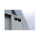 thumbnail of Stahl-Aktenschrank Metallschrank abschließbar Lichtgrau/Rot, 1800 x 800 x 383 mm, 530334