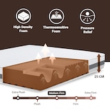 thumbnail of The White Stone Eenpersoons Matras 70x220 Basic, antibacterieel, mijtwerend, anti-allergisch | Hoogte 25 cm | Made in Italy