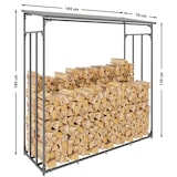 thumbnail of Kaminholzunterstand Ruston Aluminium XXL