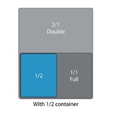 thumbnail of Vogue Gn-Behälter Gn1/2 Schwarz 100Mm