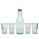 thumbnail of 4 Trinkgläser mit Karaffe Glas Trinkgeschirr Wasserkaraffe Gläser Geschenkset Gläserset Trinkbecher Wassergläser Saftgläser Limonadengläser