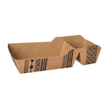 thumbnail of 1 lots de 360 Barquettes frites en carton 2 compartiments 3,5 cm x 11 cm x 18,5 cm marron "Maori" très grande taille