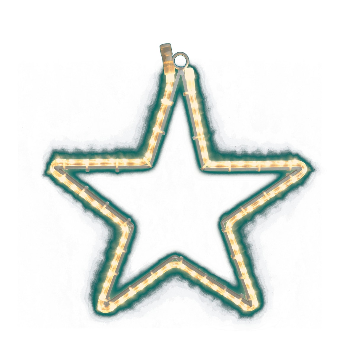 METRO Professional Stella decorativa, alluminio/pvc/rame, 53 x 2 x 54 cm, 72 LED, 9,2 W, bianco caldo/freddo