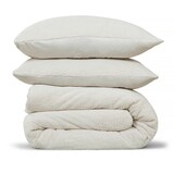 thumbnail of DoubleDry Dekbedovertrek Teddy Fleece - Lits Jumeaux 240x220 cm + 2 Kussenslopen - Zacht & Huidvriendelijk - Ecru