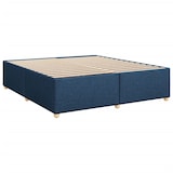 thumbnail of vidaXL Boxspringbett mit Matratze Blau 200x200 cm Stoff