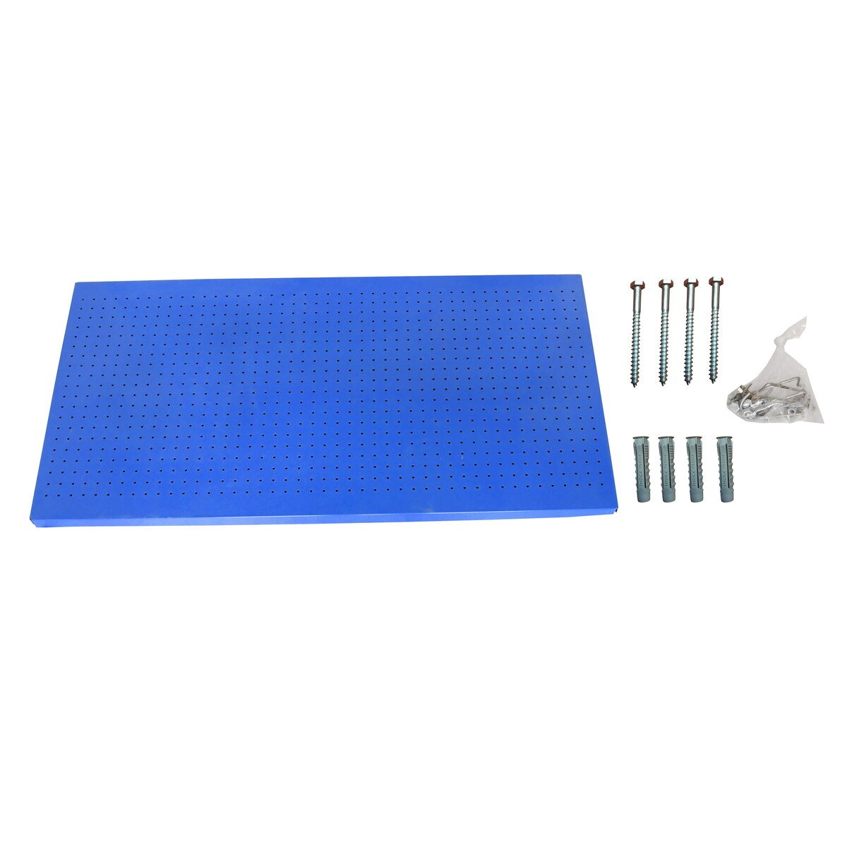 SimonRack Perforierte Metallplatte für Werkzeuge 900x600 blau + 8 Haken